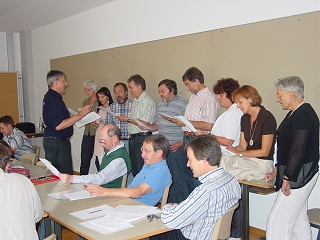 der Lehrerchor bringt ein Stndchen